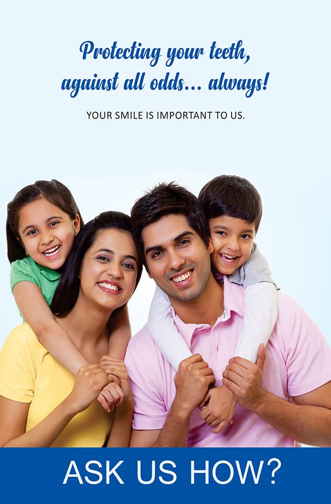 Family dental care ask us how poster