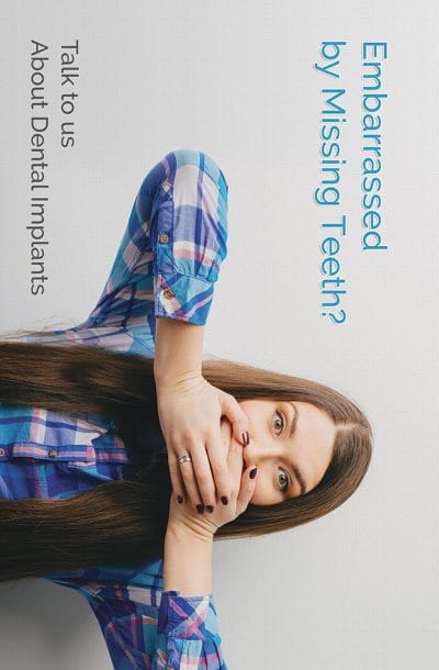 Dental implants for missing teeth educational poster