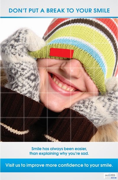 Smile confidence dental promotional poster