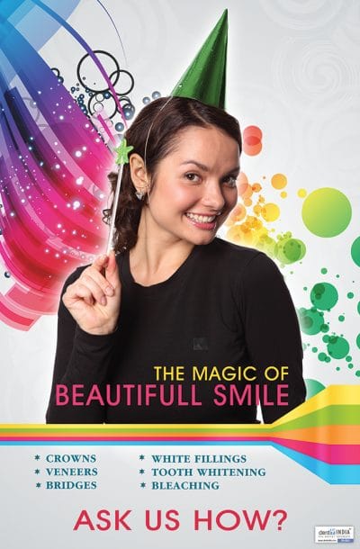 Beautiful smile cosmetic dentistry poster
