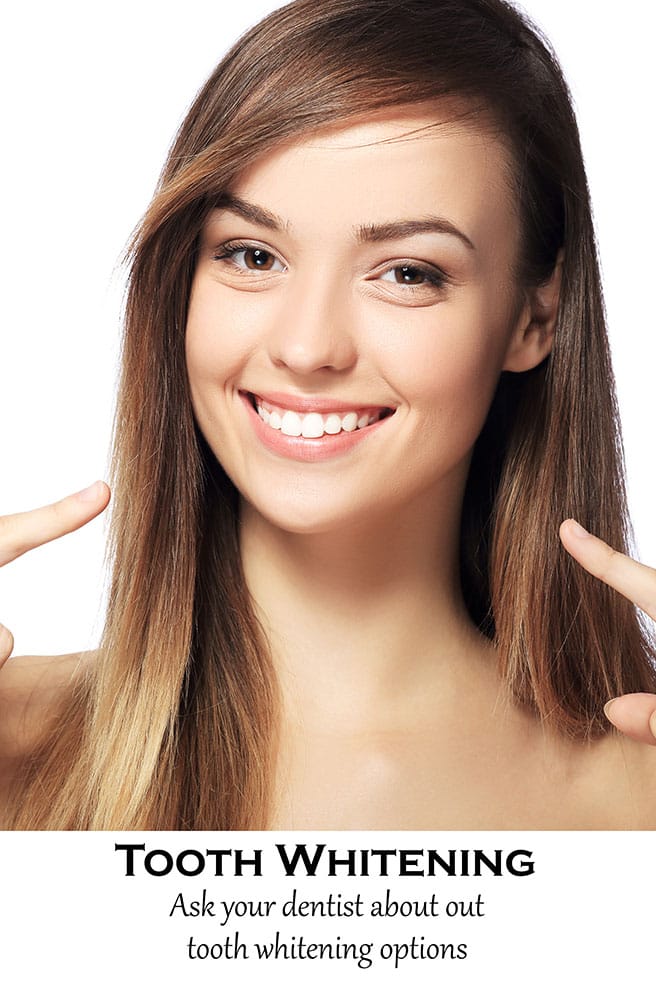 Tooth whitening treatment for a brighter smile poster