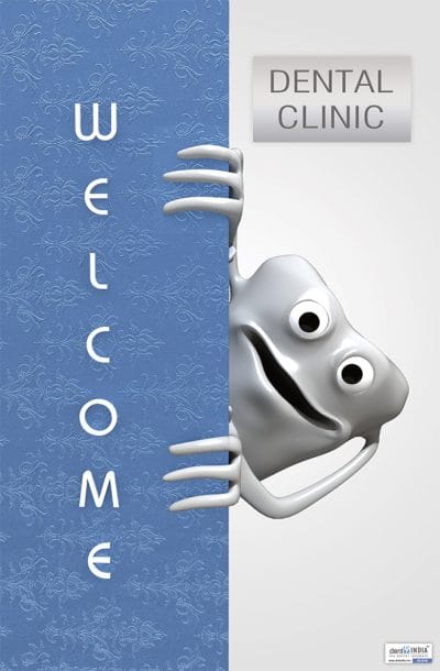 Welcome dental clinic reception poster