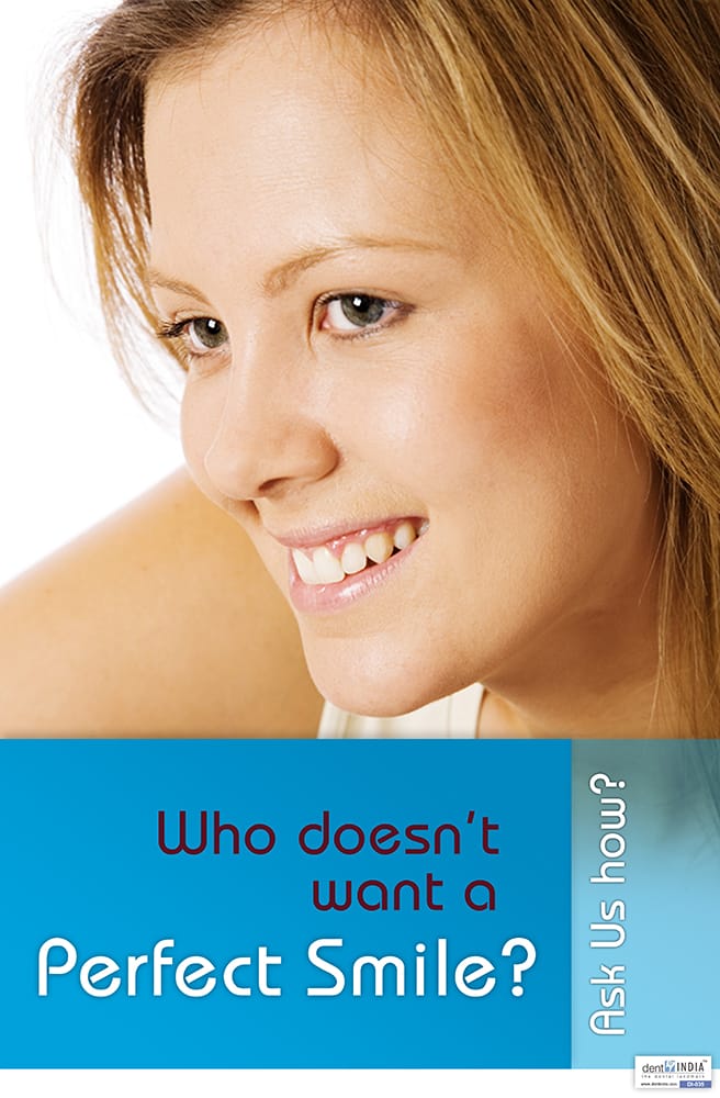 Perfect smile cosmetic dentistry poster